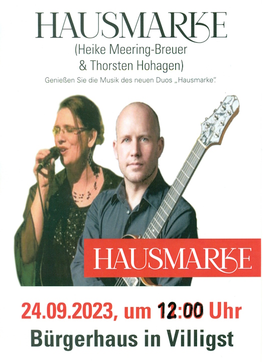 Plakat Hausmarke Matinee am 24.09.2023